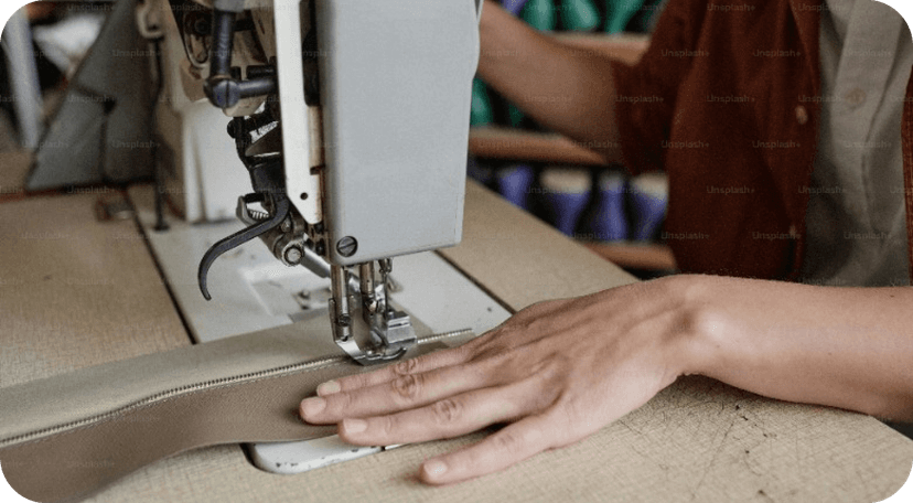 Interior view of our factory highlighting skilled artisans at work
